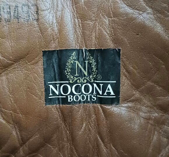 Nocona Full Quill Ostrich Exotic Western Boot Brown/Camel Leather 10D Made USA main image 11
